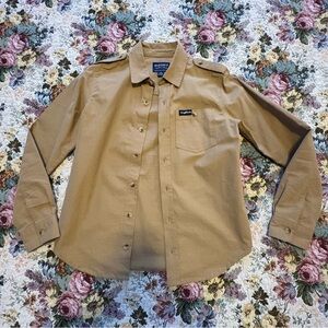 Buffalo David Bitton Tan Casual Button Down Shirt